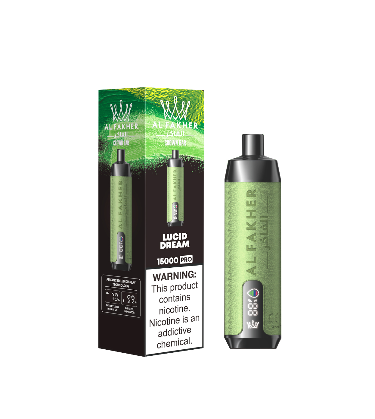 AL FAKHER CROWN BAR 15000 Puffs DTL Hookah Top UK Brand Disposable Vape 7 AL FAKHER CROWN BAR 15000 Puffs flavor 5