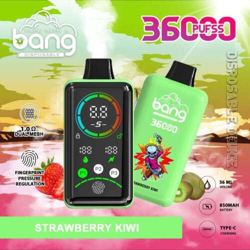 Bang 36000 Puffs Power Advanced Fingerprint Full Screen Disposable Vape