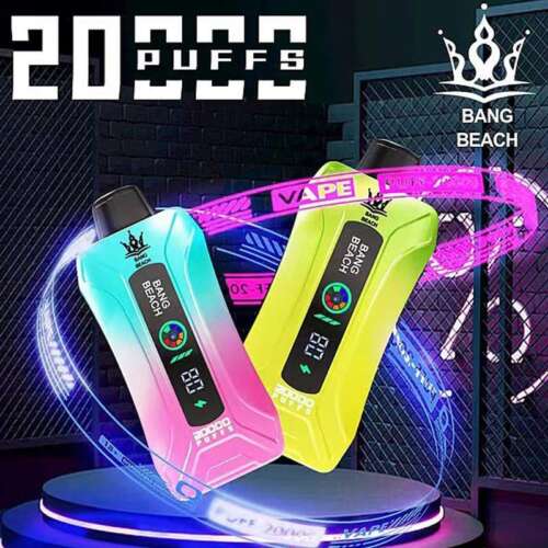 Bang Beach 20000 Puffs LED Display Adjustable airflow Disposable Vape