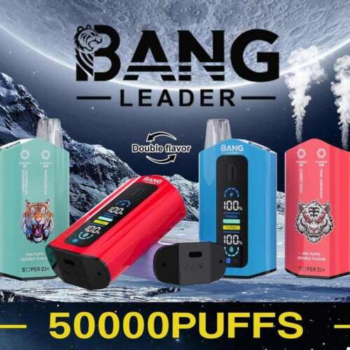 Bang Leader 50000 Puffs Customized Airflow Double Flavors LCD Screen Disposable Vape