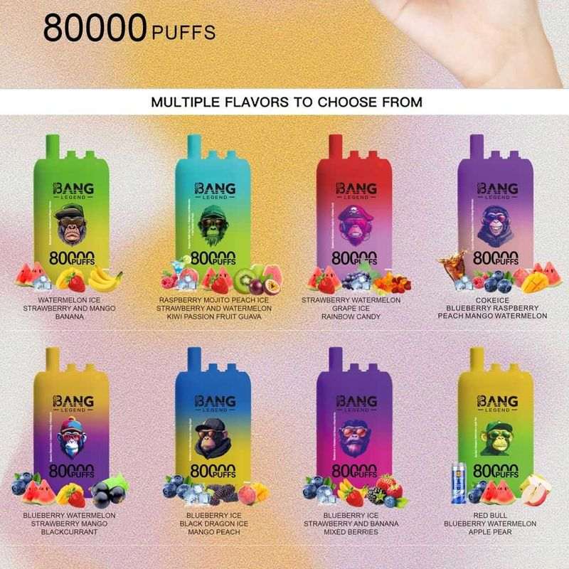 Bang Leader 80K Puffs triple flavor dual mesh Type-C rechargeable bulk disposable vape