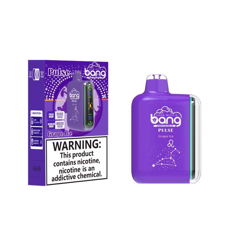 Bang Pulse 9000-18000 Puffs Adjustable Airflow Disposable Vape 3 Bang Pulse 9000-18000 Puffs Adjustable Airflow Disposable Vape - Зображення 3