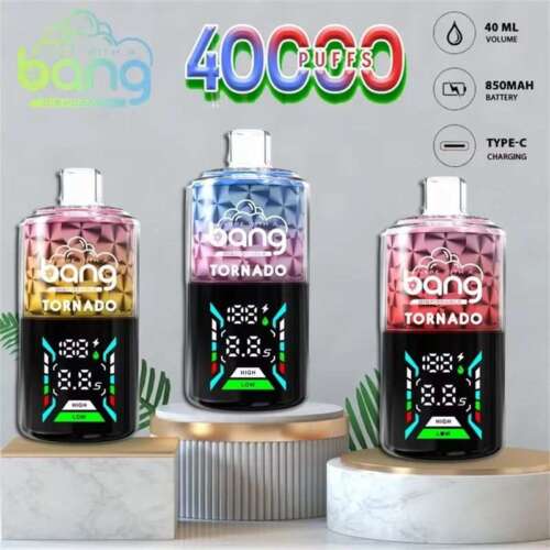 Bang Tornado 40000 Puffs Large Smoke DTL LED Display Disposable Vape