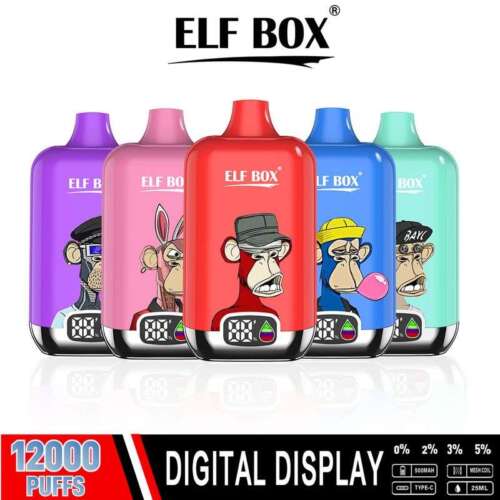 ELF Box Digital 12000 puffs LED display Disposable Vape