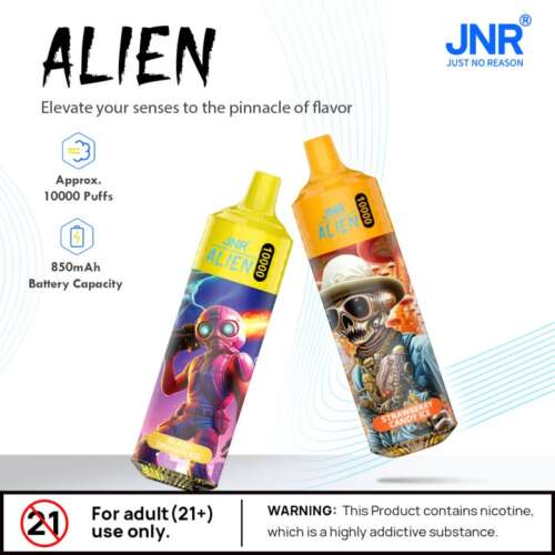 JNR Alien 10000 Puffs RGB Color Disposable Vape authentic brand