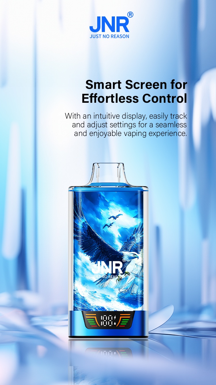 JNR Falcon Pro 28000 28K Puffs Epic #1 France Crystal LED Screen Advanced Mesh Coil Disposable Vape 15 JNR Falcon Pro 28000 Puffs LED Screen Advanced Mesh Coil Disposable Vape wholesale