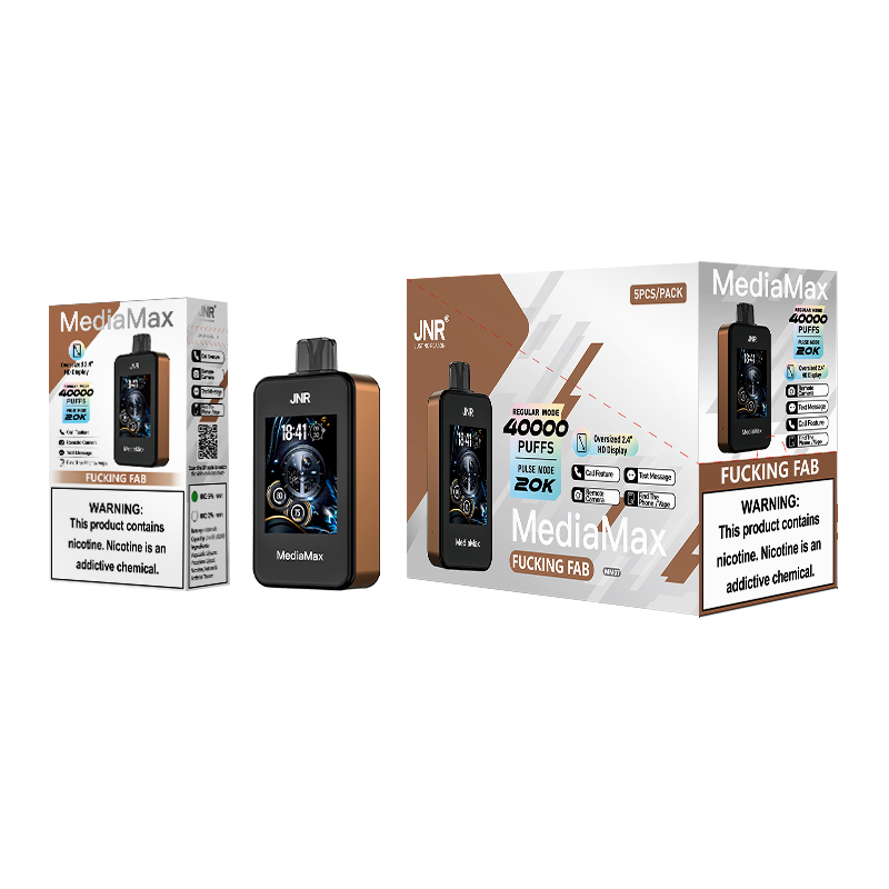 JNR Media Max 40000 Puffs Reliable Phone Call Text Camera Vape Large LED Screen Adjustable Airflow Disposable Vape 9 JNR Media Max 40000 Puffs Disposable vape Fcuking Fab