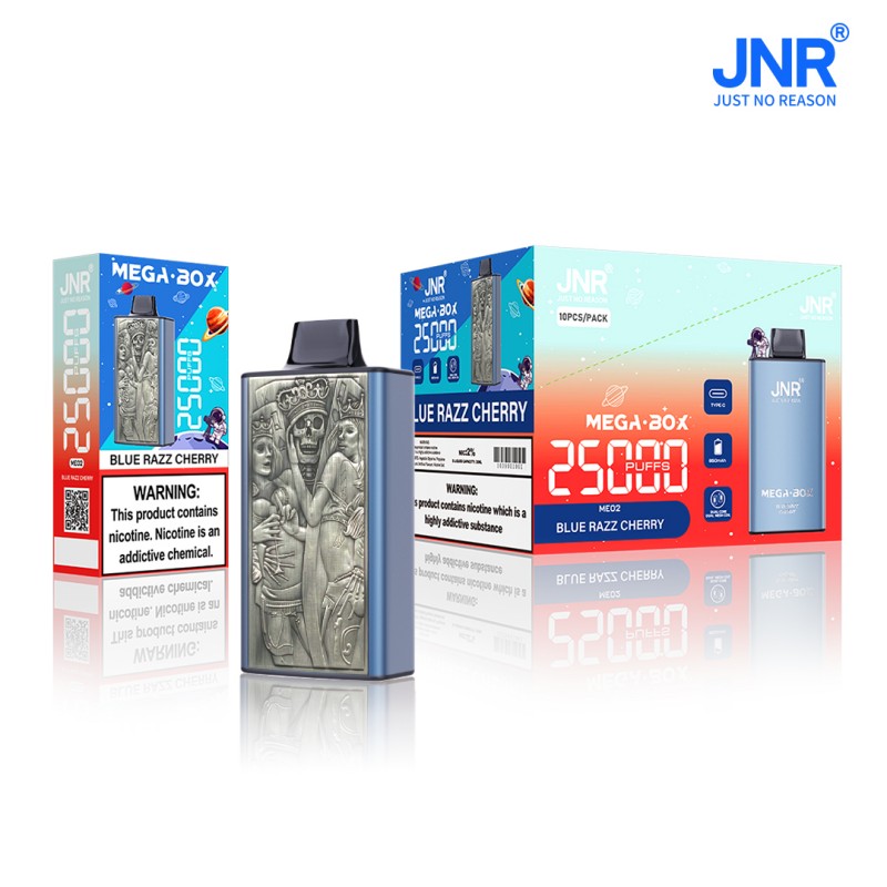 JNR Mega Box 25000 Puffs Unique 3D Texture Surface #1 France Disposable Vape 2 JNR Mega Box FIZZY 25000 Puffs 3D Disposable Vape online shop