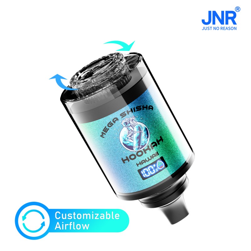 JNR Mega Shisha Hookah 100000 Puffs Outstanding DTL LED Screen Adjustable Airflow Hookah Style Disposable Vape 3 JNR Mega Shisha Hoohah 100K Puffs DTL Hookah Style Disposable Vape cheap store