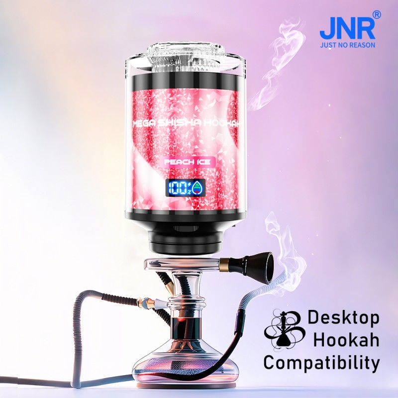 JNR Mega Shisha Hookah 100000 Puffs Outstanding DTL LED Screen Adjustable Airflow Hookah Style Disposable Vape 4 JNR Mega Shisha Hoohah 100K Puffs DTL Hookah Style Disposable Vape wholesale online