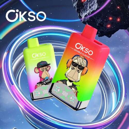 OKSO 60K 60000 Puffs Double Flavor 2-in-1 Flavors LED Screen Disposable Vape