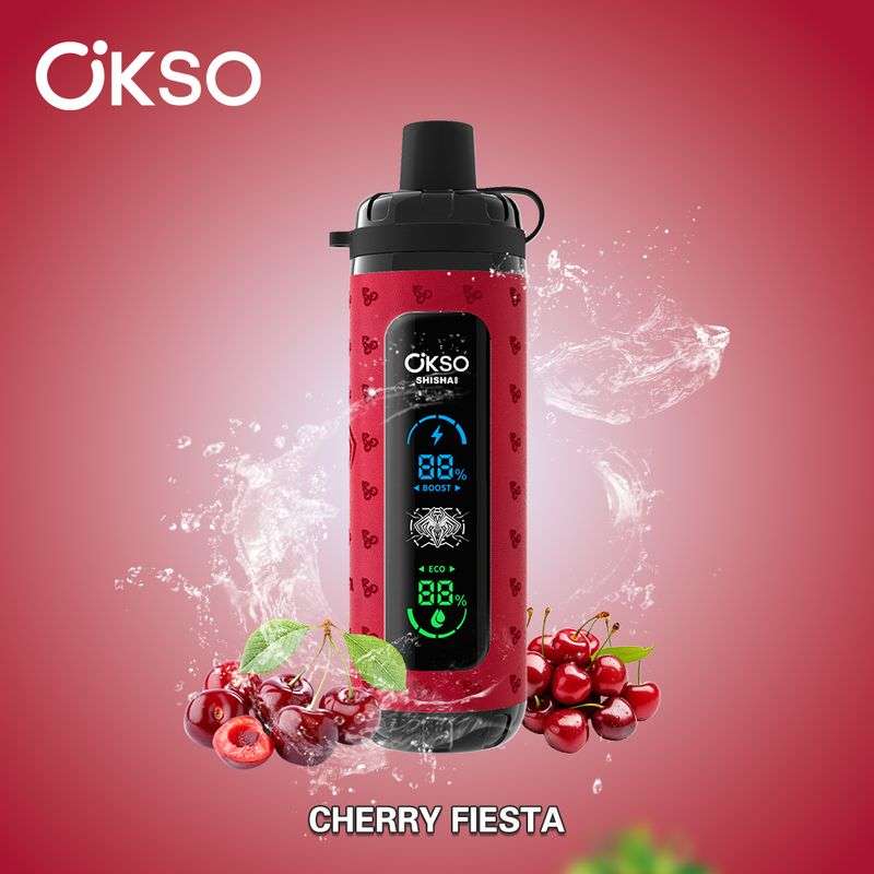 OKSO Shisha Max 40000 40K Puffs Adjustable Airflow Hookah Style LED Screen Childproof Lock Disposable Vape 4 OKSO Shisha Max 40000 40K Puffs Adjustable Airflow Hookah Style LED Screen Childproof Lock Disposable Vape - Image 4