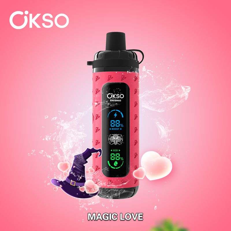OKSO Shisha Max 40000 40K Puffs Adjustable Airflow Hookah Style LED Screen Childproof Lock Disposable Vape 7 OKSO Shisha Max 40000 40K Puffs Adjustable Airflow Hookah Style LED Screen Childproof Lock Disposable Vape - Image 7