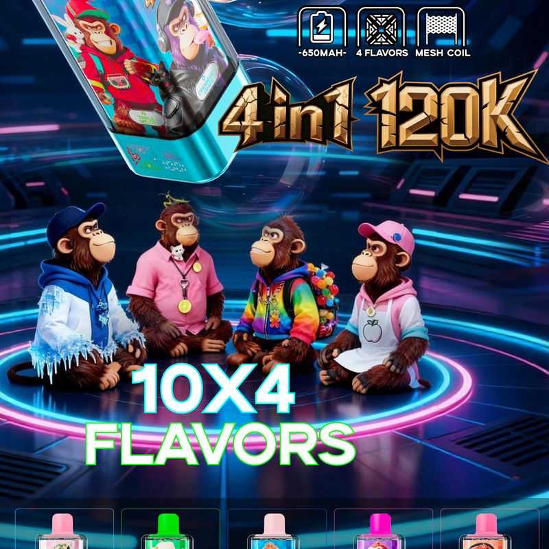 UOR 4-in-1 Flavors 120K Puffs 4 Distinct Flavors LED Screen 2%5% Nicotine Disposable Vape 4 UOR 4-in-1 Flavors 120K Puffs 4 Distinct Flavors LED Screen 2%5% Nicotine Disposable Vape - 画像 (4)