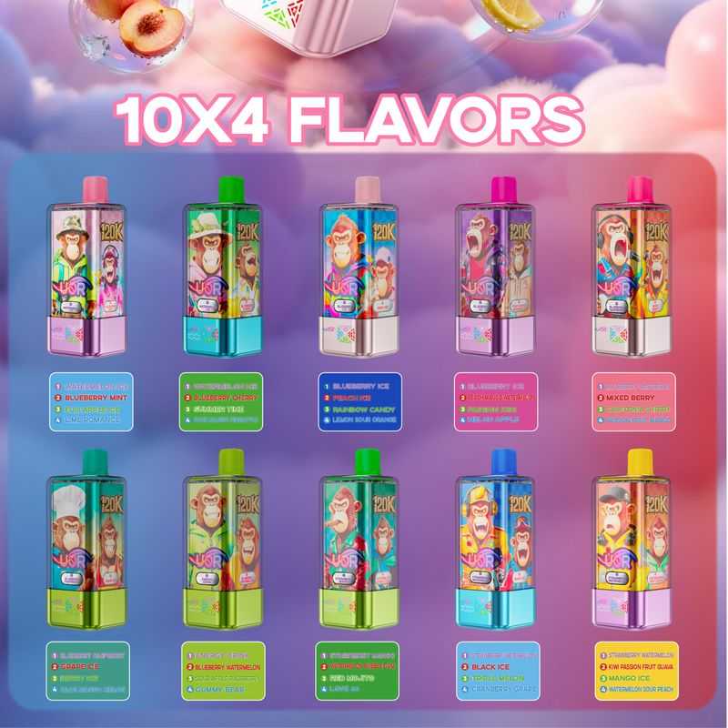 UOR 4-in-1 Flavors 120K Puffs 4 Distinct Flavors LED Screen 2%5% Nicotine Disposable Vape 5 UOR 4-in-1 Flavors 120K Puffs 4 Distinct Flavors LED Screen 2%5% Nicotine Disposable Vape - 画像 (5)