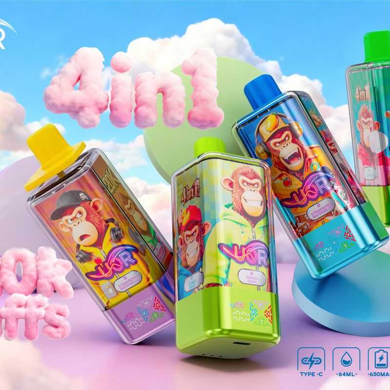 UOR 4-in-1 Flavors 120K Puffs 4 Distinct Flavors LED Screen 2%5% Nicotine Disposable Vape 7 UOR 4-in-1 Flavors 120K Puffs 4 Distinct Flavors LED Screen 2%5% Nicotine Disposable Vape - 画像 (7)