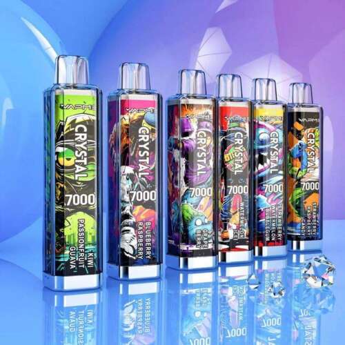 VAPME CRYSTAL 7000 PUFFS Disposable Vape vibrant LED lights