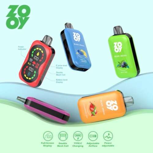ZOOY Blaze 25000 Puffs LCD Display Screen Adjustable airflow Childproof lock Disposable Vape