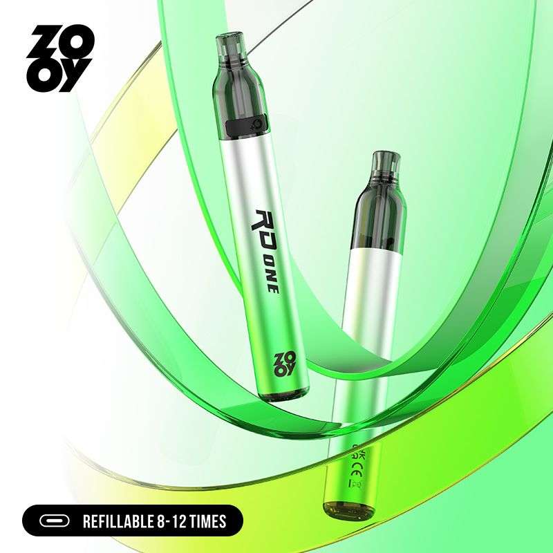 ZOOY RD ONE Refillable Vape Kit with 2 Bottles of 10ml E-liquid Disposable Vape