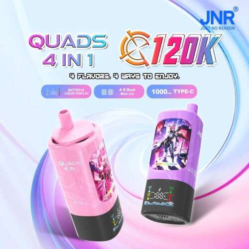 JNR QUADS 4-in-1 120K Disposable Vape