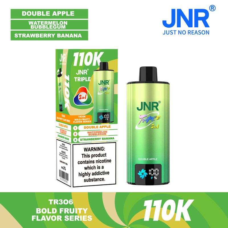 JNR Triple 3-in-1 110K 110000 Puffs Dual Mesh Coil Animated Smart Screen 1000mAh Battery With Type-C Fast Charging Disposable Vape 3 JNR Triple 3-in-1 110K 110000 Puffs Dual Mesh Coil Animated Smart Screen 1000mAh Battery With Type-C Fast Charging Disposable Vape - Image 3