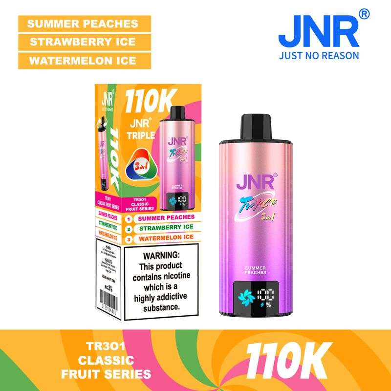 JNR Triple 3-in-1 110K 110000 Puffs Dual Mesh Coil Animated Smart Screen 1000mAh Battery With Type-C Fast Charging Disposable Vape 8 JNR Triple 3-in-1 110K 110000 Puffs Dual Mesh Coil Animated Smart Screen 1000mAh Battery With Type-C Fast Charging Disposable Vape - Image 8